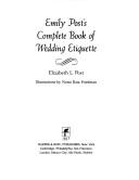Emily Post's Complete Book of Wedding Etiquette