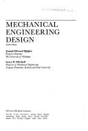 Mechanical engineering design (McGraw-Hill series in mechanical engineering)