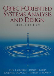 Object-Oriented Systems Analysis and Design
