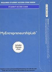 Myentrepreneurshiplab With Pearson Etext Access Card for Entrepreneurship Starting and Operating a Small Business, Includes Instant Access