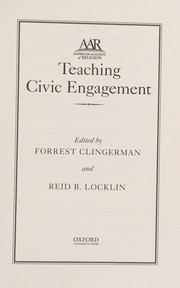 Teaching Civic Engagement (AAR Teaching Religious Studies)