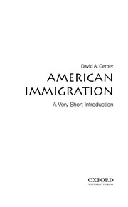 American Immigration: A Very Short Introduction