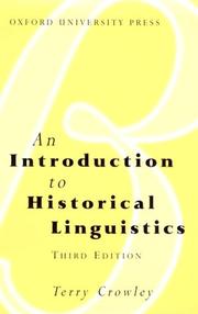 An introduction to historical linguistics