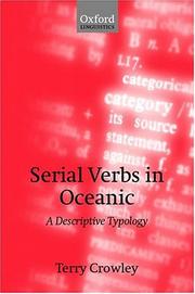 Serial verbs in oceanic: a descriptive typology