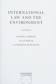 International Law and the Environment