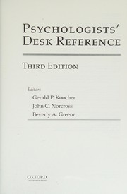 Psychologists' Desk Reference