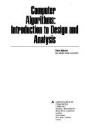 Computer algorithms: introduction to design and analysis
