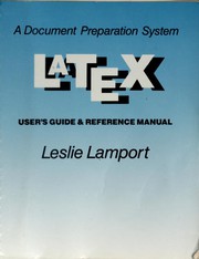 LATEX: a document preparation system