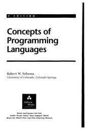 Concepts of Programming Languages (5th Edition)
