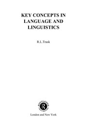 Key concepts in language and linguistics