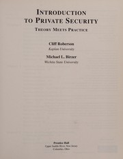 Introduction to Private Security: Theory Meets Practice
