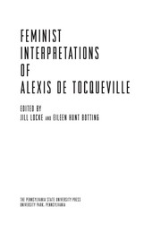 Feminist interpretations of Alexis de Tocqueville