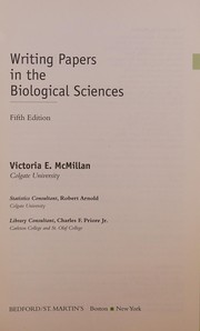 Writing Papers in the Biological Sciences
