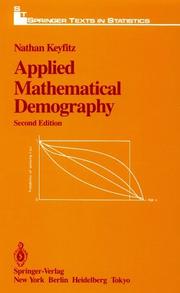 Applied mathematical demography