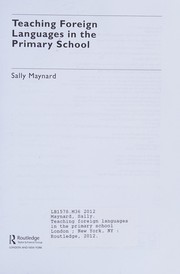 Teaching Foreign Languages in the Primary School