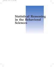 Statistical Reasoning in the Behavioral Sciences