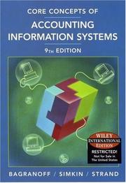 Wie Core Concepts of Accounting Information System S,9e, International Edition
