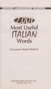 2,001 Most Useful Italian Words (Dover Language Guides Italian)