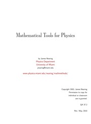 Mathematical Tools for Physics (Dover Books on Physics)