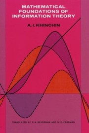 Mathematical Foundations of Information Theory (Dover Books on Mathematics)