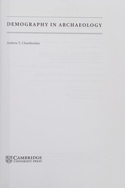 Demography in Archaeology (Cambridge Manuals in Archaeology)
