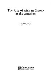 The Rise of African Slavery in the Americas