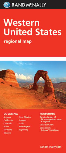 Folded Map: Western United States
