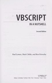 VBScript in a nutshell