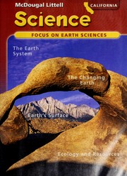 California Science; Focus on Earth Sciences, Grade 6
