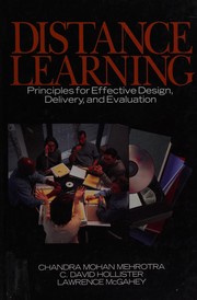 Distance Learning: Principles for Effective Design, Delivery, and Evaluation