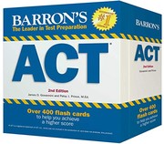 Barron's ACT Flash Cards, 2nd Edition: 410 Flash Cards to Help You Achieve a Higher Score (Barron's Test Prep)