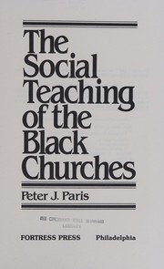 The social teaching of the Black Churches