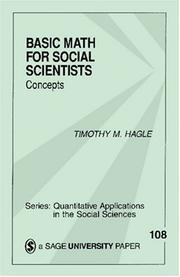 HAGLE: BASIC MATH FOR (P) SOCIAL SCIENTISTS: CONCEPTS: Concepts (Quantitative Applications in the Social Sciences)