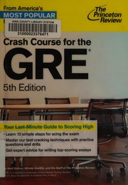 Crash Course for the GRE, 5th Edition (Graduate School Test Preparation)