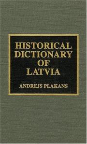 Historical Dictionary of Latvia