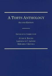 A Torts Anthology