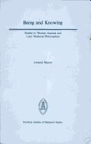 Being and knowing: studies in Thomas Aquinas and later medieval philosophers