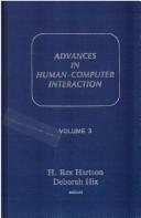 Advances in Human-Computer Interaction, Volume 3 (Advances in Human-Computer Interaction)