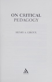 On Critical Pedagogy (Critical Pedagogy Today)
