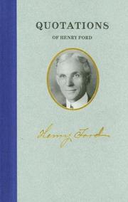 Quotations of Henry Ford (Quotations of Great Americans)
