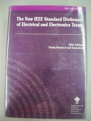 IEEE Std 100-1992, IEEE Standard Dictionary of Electrical and Electronics Terms