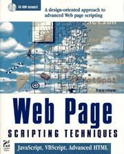 Web page scripting techniques