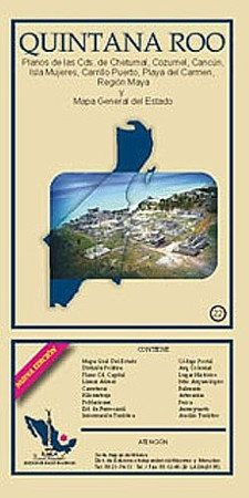 Quintana Roo State & Chetumal City Map EIAGS (Spanish Edition)