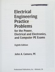 Electrical Engineering Practice Problems for the Power, Electrical/Electronics, and Computer PE Exams