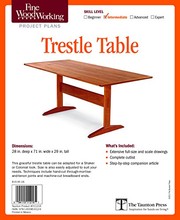 Fine Woodworking's Trestle Table Plan