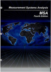 Measurement Systems Analysis (MSA)