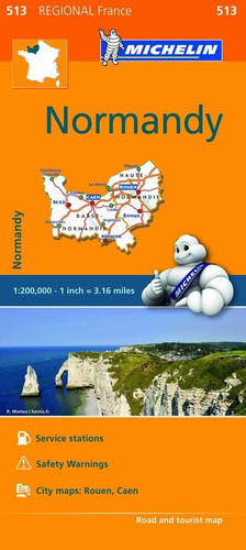 Michelin Regional Maps: France: Normandy Map 513 (Michelin Regional France)