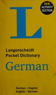 Langenscheidt Pocket Dictionary German (Langenscheidt Pocket Dictionaries)