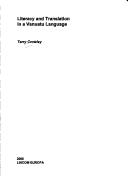Literacy and translation in a Vanuatu language