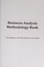 Business Analysis Methodology Book